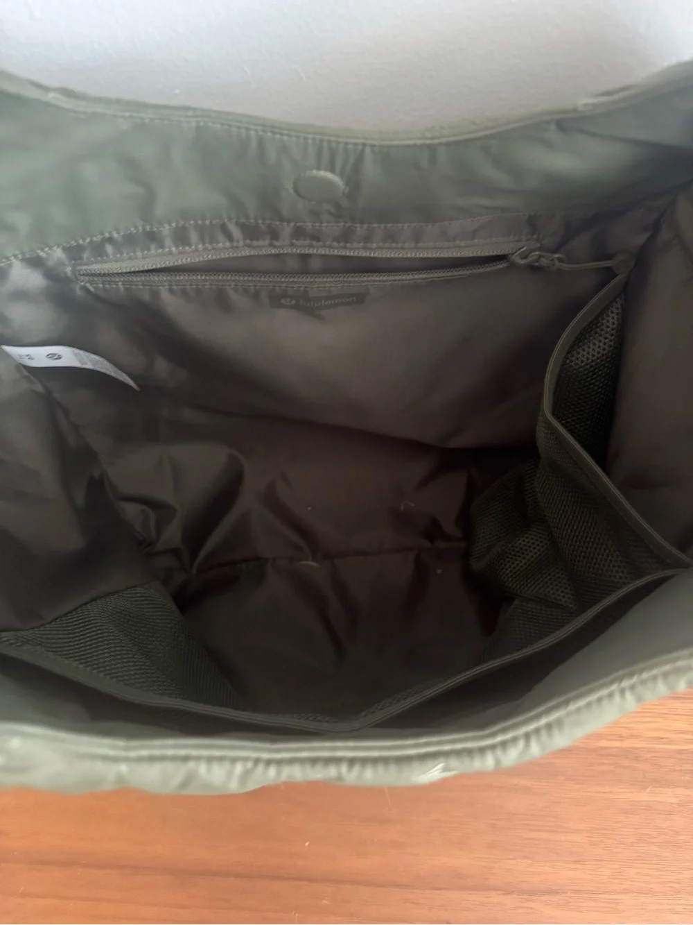 Lululemon olive Quilted Pleasures shoulder bag